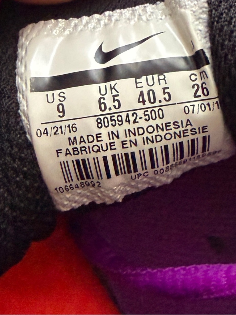 Nike Air Max Tailwind 8 Vivid PurpLe Size 9 - Picture 5 of 6